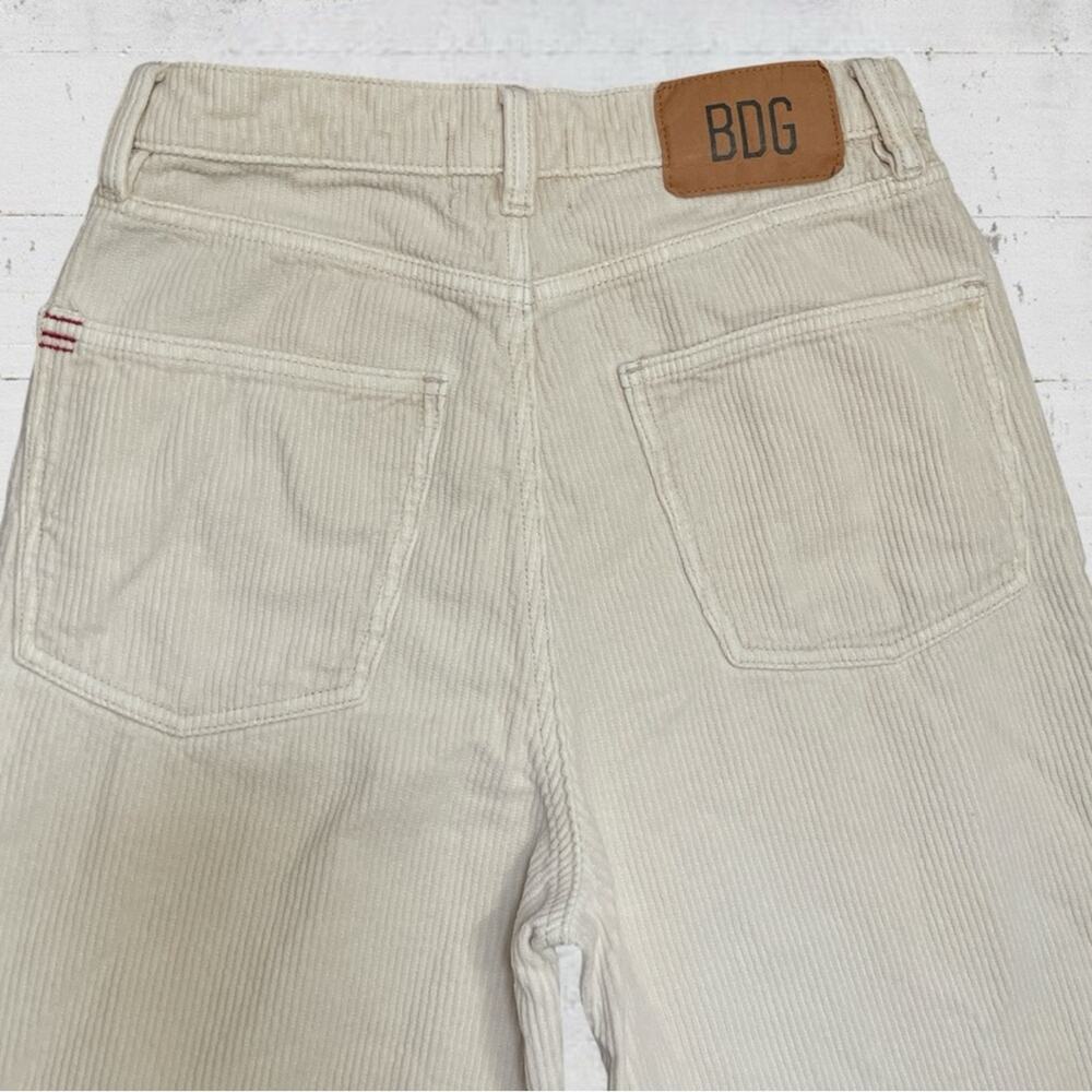 Urban Outfitters BDG High & Wide Corduroy Pant Size 27 Beige Academia Preppy - Picture 6 of 12